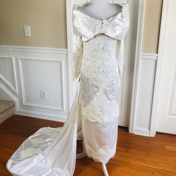 Dresses & Skirts - Custom made stunning beaded 2 in 1 wedding dress